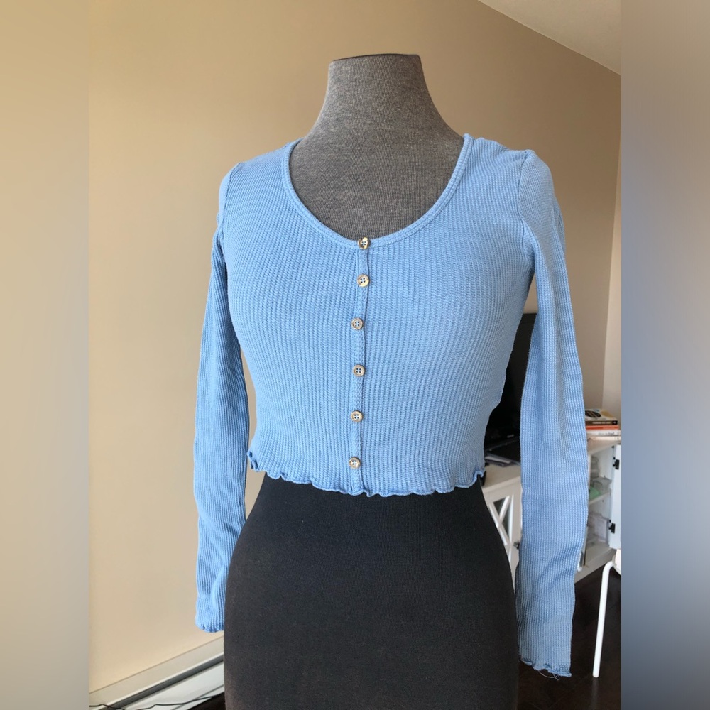Purple Blue Top, Blouse